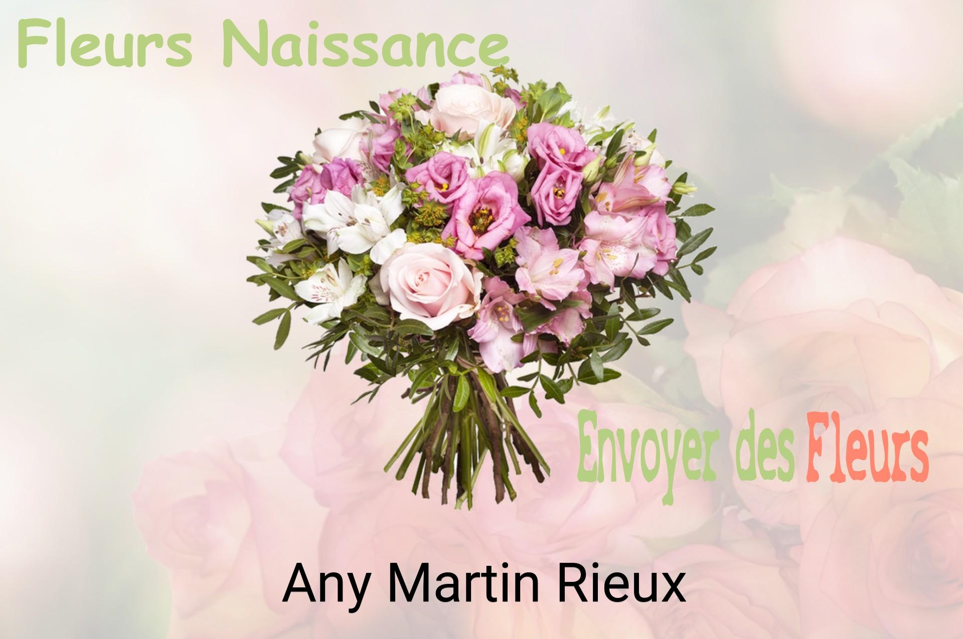 Bouquet de fleurs de naissance livré à Any-Martin-Rieux